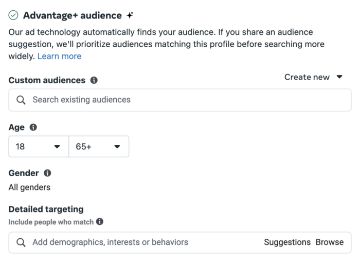 Advantage+ Audience
